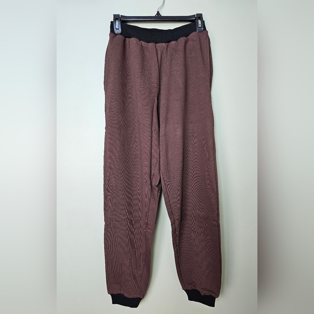 WeWoreWhat Slim Leg Jogger Colorblock Brown Black, Size Women's Small - Picture 4 of 12